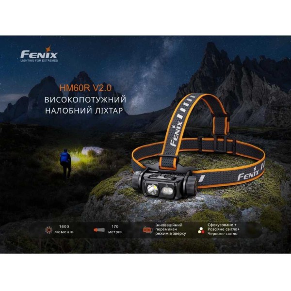 Фото - Фонарь налобный Fenix HM60RV20